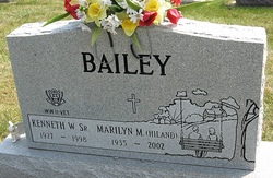 Marilyn Marie <I>Hiland</I> Bailey 