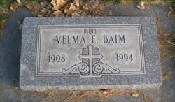 Velma Elzora <I>Hurst</I> Baim 