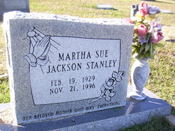 Martha Sue <I>Jackson</I> Stanley 