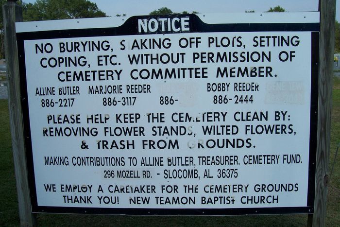 New Teamon Baptist Church Cemetery