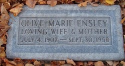 Olive Marie <I>Abercrombie</I> Ensley 