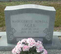 Marguerite Bessie <I>Howell</I> Agee 