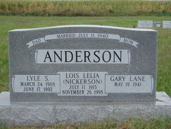 Lois Lelia <I>Nickerson</I> Anderson 
