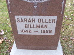 Sarah Margaret <I>Oller</I> Billman 