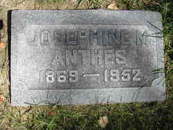 Josephine M. <I>Miller</I> Anthes 