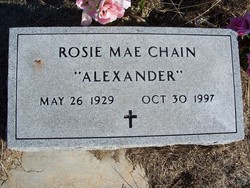 Rosie Mae <I>Alexander</I> Chain 