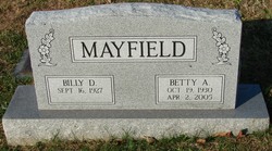 Betty A <I>Kelley</I> Mayfield 