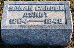 Sarah <I>Carder</I> Ashby 
