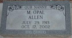 M. Opal “Nanny” <I>Bilberry</I> Allen 