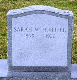 Sarah Elizabeth <I>West</I> Hubbell 