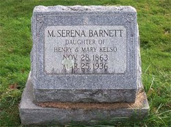 Mary Serena <I>Kelso</I> Barnett 