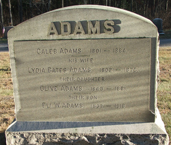 Lydia <I>Bates</I> Adams 