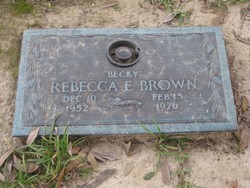 Rebecca E “Becky” Brown 