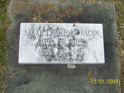Sarah <I>Crawford</I> Bacon 