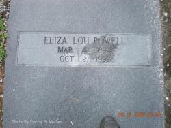 Eliza Lou <I>Adams</I> Powell 