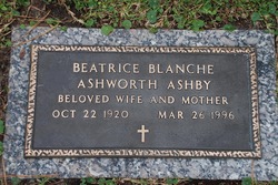 Beatrice Blanche <I>Ashworth</I> Ashby 