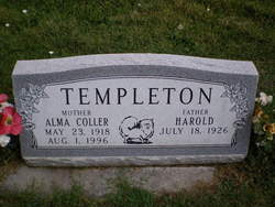 Alma <I>Coller</I> Templeton 