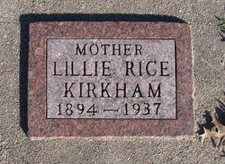 Lila Lillian <I>Ward</I> Johnson Aslin Rice Kirkham 