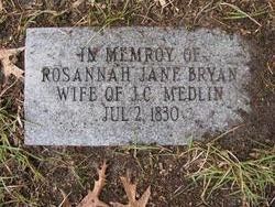 Rosannah Jane <I>Bryan</I> Medlin 
