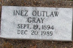 Inez <I>Outlaw</I> Gray 