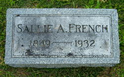 Sara Ann “Sallie” <I>Jones</I> French 