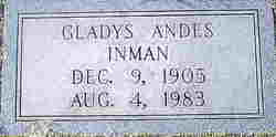 Gladys Jane <I>Andes</I> Inman 