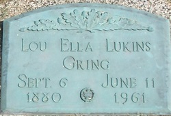 Louella <I>Lukins</I> Gring 