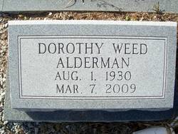 Dorothy <I>Weed</I> Alderman 