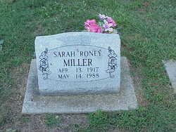 Sarah Frances <I>Roney</I> Miller 