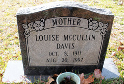 Louise <I>McCullin</I> Davis 