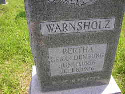 Bertha <I>Oldenburg</I> Warnsholz 