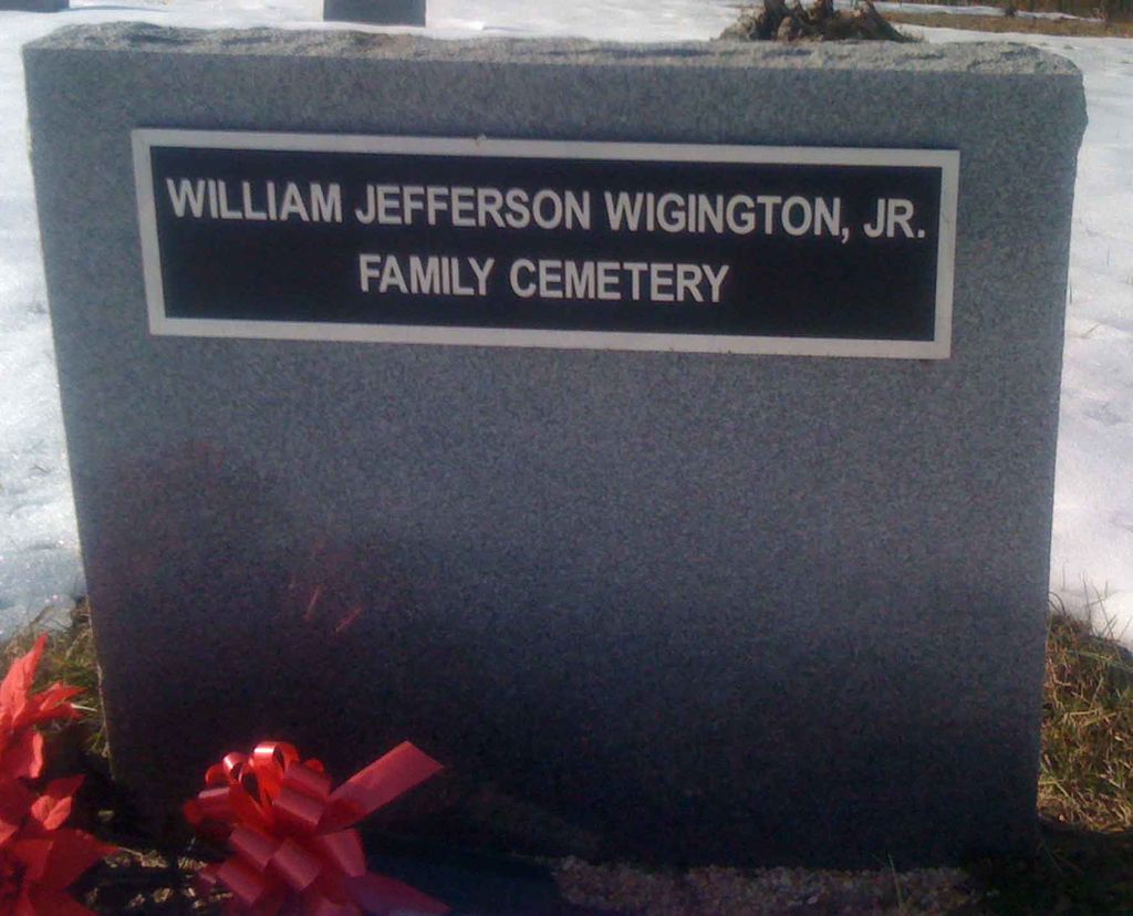 William Jefferson Wigington Jr. Family Cemetery