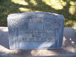 Sarah Alice <I>McNeil</I> Mills 