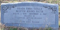 Feraba Emma Estella <I>McGuyer</I> Foster 