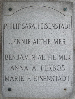 Jennie <I>Eisenstadt</I> Altheimer 