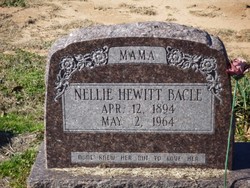 Nellie <I>Hewitt</I> Bacle 