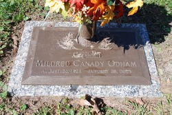 Mildred Leona “Millie” <I>Canady</I> Odham 