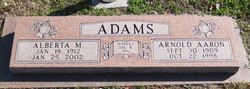 Alberta Maxine <I>Fisher</I> Adams 