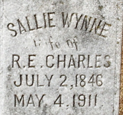 Sallie <I>Wynne</I> Charles 