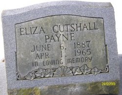 Eliza Jane <I>Lamb</I> Cutshall - Payne 