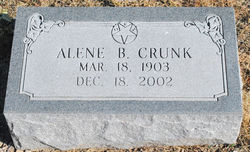 Alene B <I>Brewer</I> Crunk 
