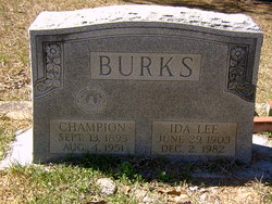 Ida Lee <I>Bice</I> Burks 