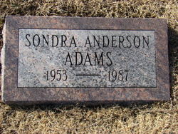 Sondra <I>Anderson</I> Adams 
