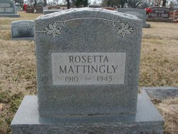 Rosetta R. “Rosie” <I>Albertson</I> Mattingly 