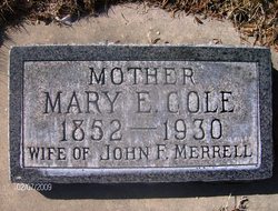 Mary Elizabeth <I>Cole</I> Merrell 