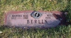 Martha Mae <I>Miller</I> Berlin 