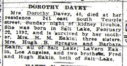 Dorothy <I>Eakin</I> Davey 