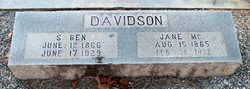 Jane S. <I>McClure</I> Davidson 