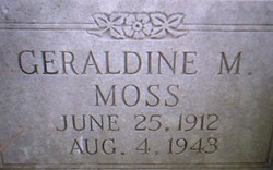 Geraldine M. Moss 