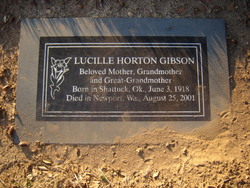 Lucille <I>Horton</I> Gibson 